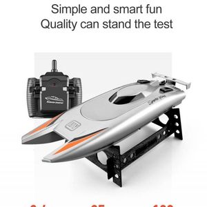 New 2.4GHz RC High Speed Yacht Children Competition Long Flight Time Remote Control Boat Gift Water Toy For Kids 201204