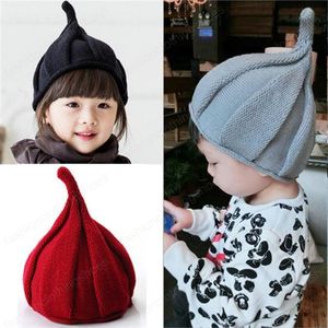 New 9 Colors INS Baby Kids Boys Girls Beanies Ice Cream Winter Crochet Hats Quality Children Newborn Caps Hats for 1-5 Years