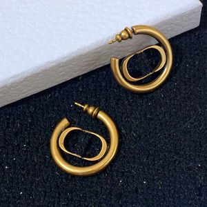 2022 Fashion Hoop Earrings Women Stud Earring Jewelry Luxury Designer Gold Earring With Box Necklaces hoops 21071302R