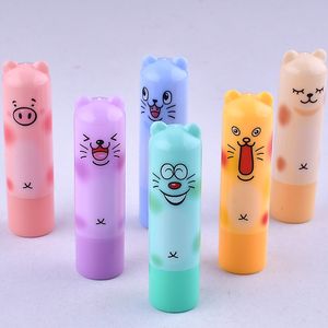 Lip Balm Moisturizing Fruit Flavour Färglös Cartoon Lip Balm Lipgloss Naturlig växt Söt Lipbalm Läppstift Makeup Tools