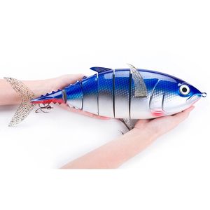 400mm 1027g Artificial Tunas Plastic Hard Big Jointed Fishing Bait Lures Tackle Sea Saltwater 30ft diver lure fishing accessories