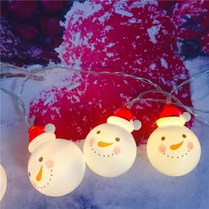 Julekorationer 3m Snowman LED Old Man Lantern Outdoor Decoration Light String Party Supple Supplies1