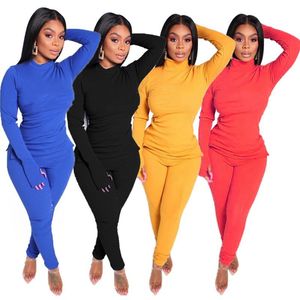 womens outfits 2 piece set designer tracksuit long sleeve sportsuit pullover + legging tops + pant womens clothing jogger sportsuit klw4921