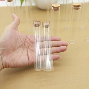 50pcs/lot Glass Bottle 22*120mm 35ml Test Tube Cork Stopper Mini Spice Bottles Container Small DIY Jars Vials Tiny glasshigh qualtit