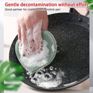 Multifunktionell icke -pinne Sile Dish Washing Brush K￶k H￥llbart artefakt Magic Sponge Brush For Pot Pan Dish Bowl H Jllrzo