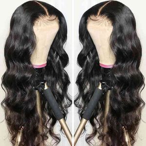 30 34 polegadas onda corporal transparente 13x4 13x6 360 Frontal Human Human Wigs Brasileiro 5x5 Lace Fechamento Loose Water Wig Wig para mulheres