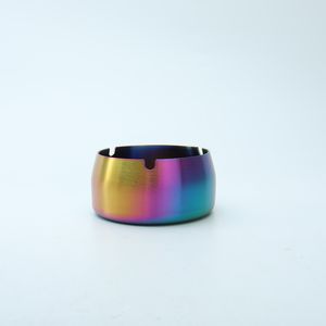 Rostfritt stål cigarettfat Sanding Bar Hem Office Ashtray Silver Guldpläterade Ashtraies Ny Ankomst Högkvalitativ 9 8ya m2