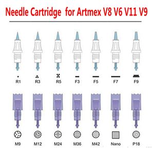 Micro Needle Cartridge Tips for Artmex V8 V6 V11 V9 permanent makeup machine Dermapen Dr Pen MTS PMU Skin Care