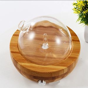 FreeShipping Air Humidifier Natural Bamboo Glass Essential Oil Nebulizer Aromatherapy Diffuser Humidifier