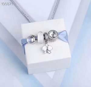 100% S925 Gümüş Boncuk Köpüklü Beyaz Daisy Charms Rracelet Avrupa Takı Bilezikler Charm Uyar