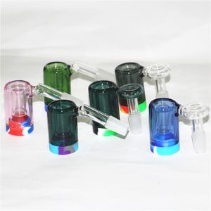 Wasserpfeifen 14 mm weibliche Glas-Rückgewinnungsadapter Aschefänger handgefertigt 2 Zoll 4590 Grad für Glaswasserpfeifen Dab Rigs