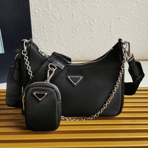 Classic fashion one shoulder messenger bag three in one multifunctional detachable mother and child bagg recycled nylon Chain Wallet 17 colors available