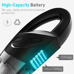 FreeShippin6000PA Car Vacuum Cleaner Handheld Vacuum Powerful Cyclonic Suction Cleaner Portable Wet and Dry Use Vacuum Cleaners for Car Home