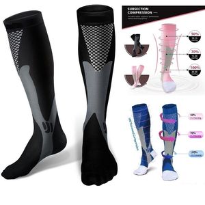 Marca Esportes Sock Running Homens Mulheres Algodão Compressão Meias Halloween Cat Cachorro Animal Imprime Unisex Yoga Ao Ar Livre Ciclismo Longo Pressão Meias