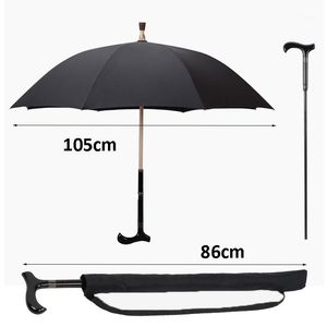 Mężczyźni Parasol Niepoślizgowy Walking Stick Cane Caping Parasol Długi uchwyt Mężczyzna Mężczyzna Wiatroodporna Parasole Prezent Rain Gear1