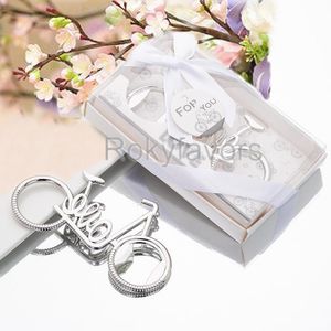 100 SZTUK Otwieracz do butelek rowerowych Temat Theme Wedding Favors Sport Party Pressake Prysznic Bridal Prysznic Prezenty Urodzinowe Giveays