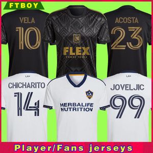 2022 Los Angeles La Galaxy Soccer Jersey Fans Version D kosta Chicharito Alvarez Joveljic Home Away ml fußball Hemd Grandsirad Cabral Camisetas