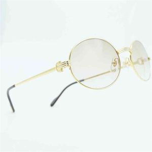 レトロな古典的なサングラス男性デザイナーサングラス眼鏡フレームアイガラスフィル処方古代アイウェアフランス語