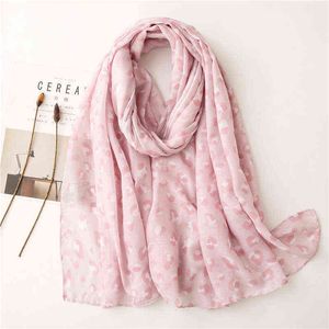 2022 new brand spring women scarf fashion cotton feeling Viscose hijabs scarves for ladies shawls and wraps pashmina stoles Y220228