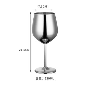 Rose Gold Color Champagne Glass 304 Stainless Steel Cocktail Cups Large Size Red Wine Cup New Arrival 22zy2 L1