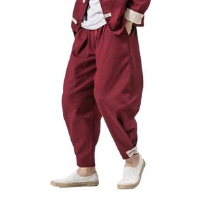 Men Harem pants Mens Hip hop Cross-pants Sweatpants Autumn Male Joggers Chinese Traditional Harajuku Trousers Dropshipping 201126