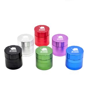 Metal Tobacco Smoking Herb Grinder 4 Layers Raw Grinders Smoke Accessories In Retail Pack Diameter 53mm HH7-1399