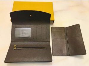 2021 Moda 2 pezzi / set SARAH Fold WALLET il modo più elegante portare in giro denaro carte monete borsa in pelle titolare della carta lungo portafoglio da lavoro