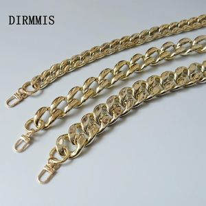 Nuova catena di accessori per borsa da donna di moda ricambio staccabile cinturino in acrilico oro di lusso tracolla da donna catena in resina solida fai-da-te