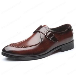 Große Größe 38-48 Neue Männer Spitz Kleid Schuhe Luxus Mode Bräutigam Hochzeit Schuhe Männer italienischen Stil Metall schnalle Oxford Schuhe