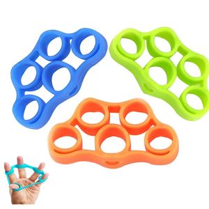 New Silica Gel Finger Grip Strengthener Forearm Wrist Finger Heavy Exerciser Strength Muscle Recovery Gripper Trainer release stress