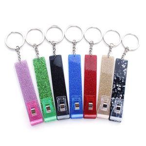 Contactless Card Gripper Puller Keychain Clip Bus/Student/Door Card Holder Clips For Long Nails Girls Key Rings