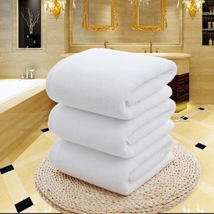 Asciugamano da bagno grande bianco Asciugamani spessi in cotone Bagno di casa Hotel Adulti Bambini Badhanddoek Toalha de banho Serviette de bain Y200429