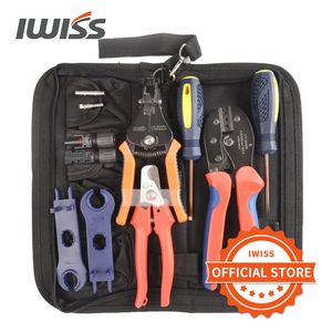 Iwiss LY-2546B MC4 Crimping Crimper Crimper Crimper Zestaw narzędzi Crimp 2.5 / 4 / 6mm2 Zakres ze striptizerką, Cutter, Spanners, MC4 Złącza Y200321