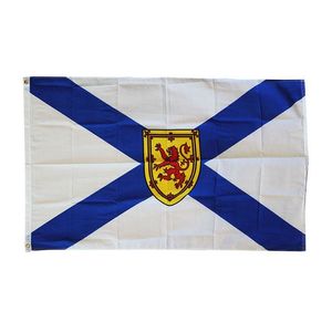 Wholesale nova print resale online - Nova Scotia Flag High Quality x5 FT State Banner x150cm Festival Party Gift D Polyester Indoor Outdoor Printed Flags