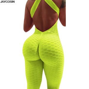 Jaycosin macacão mulher uma peça diy esporte ginásio fitness sem mangas slim terno treino jumpsuit nightdress venda alta qualidade t200303