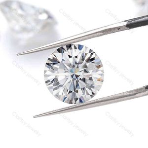 6.5mm GRA DEF VVS1 1Carat Pass Lab Grown Moissanite Elmas Test Cihazı Yuvarlak Kesim Gevşek Taşlar Fabrika Bütün Kesim