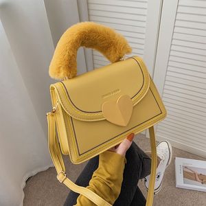 Hbp messenger väska handväska handväska designer ny design kvinna väska kvalitet textur mode mode axel väska fluff casual