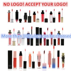 Geen merk! Matte Shiny Lip Gloss DIY Aangepaste Lipgloss Kleuren Collectie Waterdicht Langdurige Liquid Lipstick Accepteer uw logo