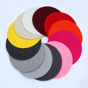 10 Colors Female Winter All Matched Warm Walking Hat Women Wool Beret Solid Color