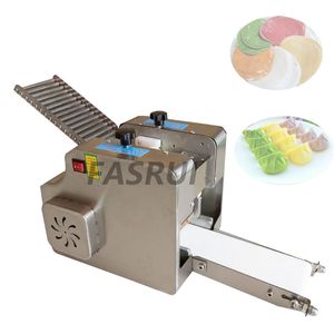 Elektrisk pasta Dumpling Wrapper Machine Rolling Pressing Gyoza Skin Maker Round Square Modell Wonton Ravioli Tillverkare