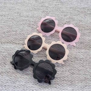 Прекрасные дети Sun Frames Солнцезащитные очки Прозрачные цвета Симпатичная Круглая Рамка Детская вечеринка Очки Оптом