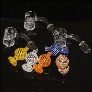 Banger al quarzo reale al 100% con tappo in carb Sundries 9045 gradi oil rig dab rig Domeless club nail 14mm maschio femmina Bangers bong inebriante