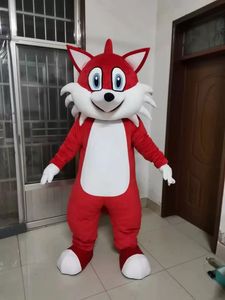 Red Fox Mascot Traje Fantasia Carnaval Traje Personagem Traje Adulto Tamanho Fábrica Direta