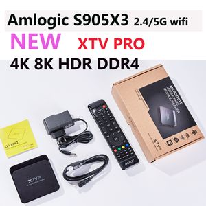 8K MEELO XTV Pro supporto Stalker XTREAM Smart TV box Android 9 Amlogic S905X3 2GB 8GB Set Top player 5G Wifi 4K mytvonline xtv Se2 MEELO+