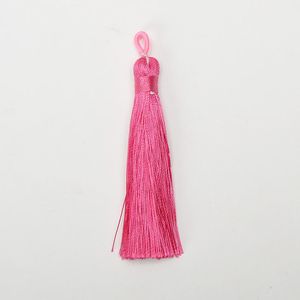 5 20pcs Color Ice Silk Tassels Fringe Pingente Diy Material de J￳ias Ornamentos de J￳ias T￡stels Gonjas Cortes Decora￧￣o Tassels