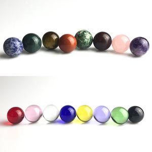 20mm Terp Slurper Marbles Carb Cap Insert Pipe with Colorfull Natural Marble Clear Glass Colored Ball Beads Caps for Quartz Banger