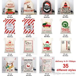 35 sacchetti regalo Styles 2022 Borse di Natale Culona con renne Claus per Babbo Natale Kid