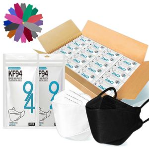 Yetişkin KF-94 tek tek paket ile tek kullanımlık maske balık ağız şeklindeki söğüt-yaprak tipi katlanır maskeler