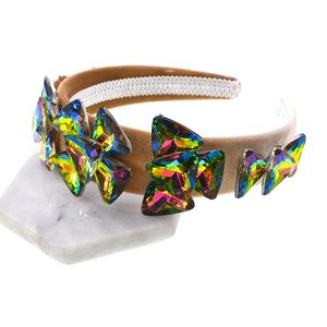 Heißer Verkauf Barock Haarband Mode Retro Blume Braut Zubehör Straße Strass Kristall Stirnband für Frauen Kopfschmuck Kopfschmuck