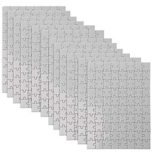 Prodotti di carta per puzzle in bianco a sublimazione A5 con 80 pezzi Puzzle a trasferimento termico fai-da-te per fai da te, progetti di artigianato da colorare per bambini KDJK2101